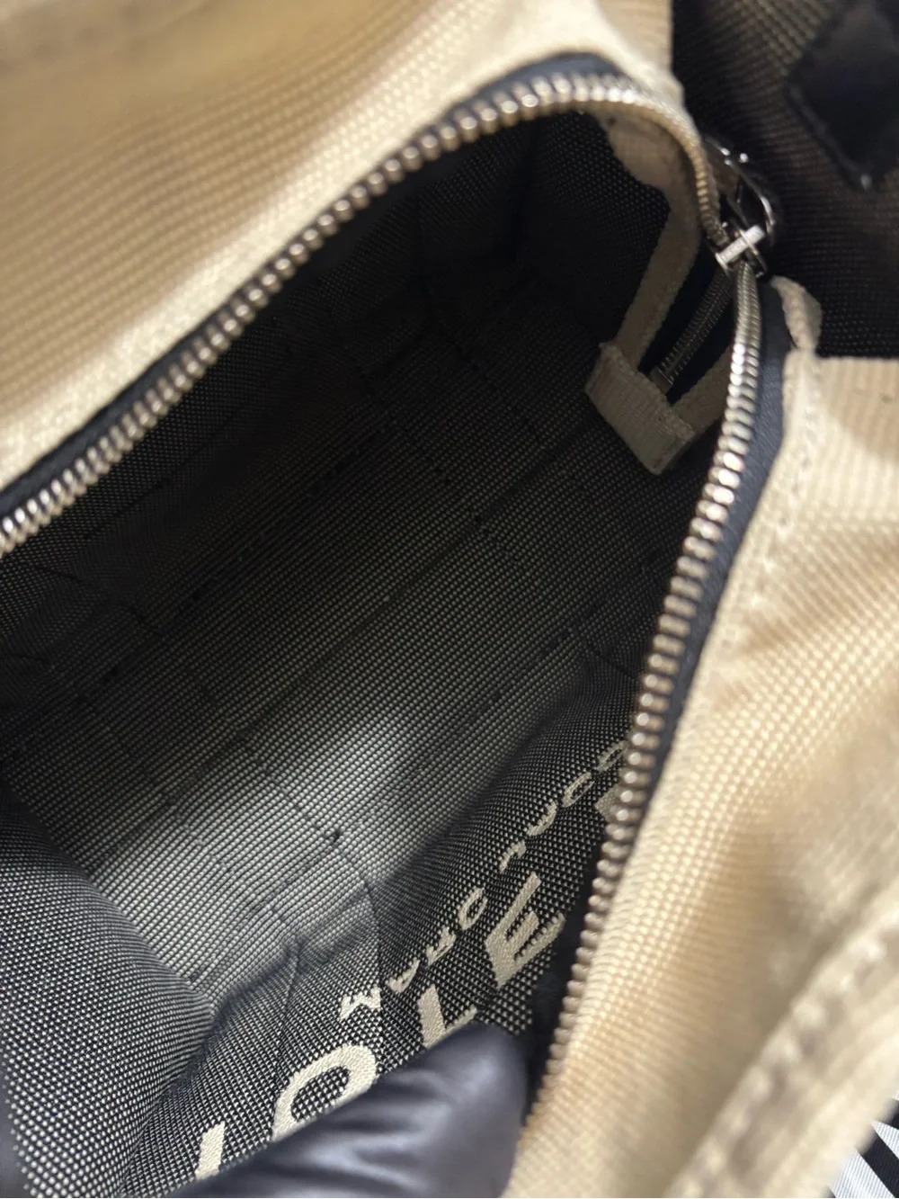Marc Jacobs Natural and Black Canvas 'The Tote Bag' Small Tote